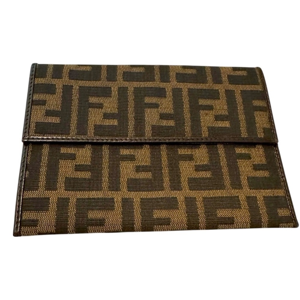 Fendi Brown and Black Clutch